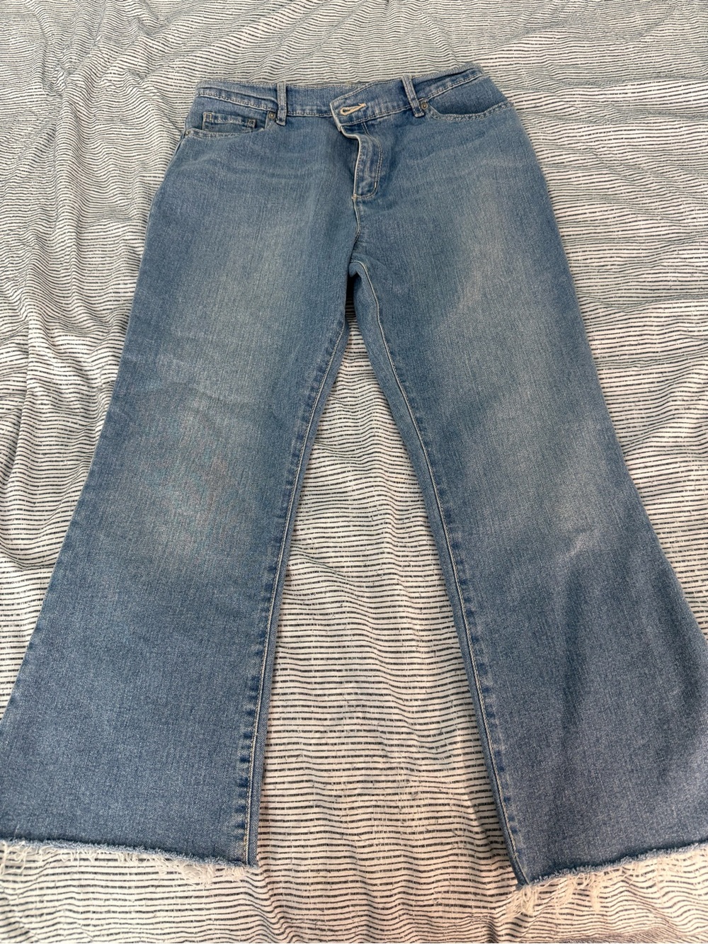 Little Girl Flare Jeans in Light Blue